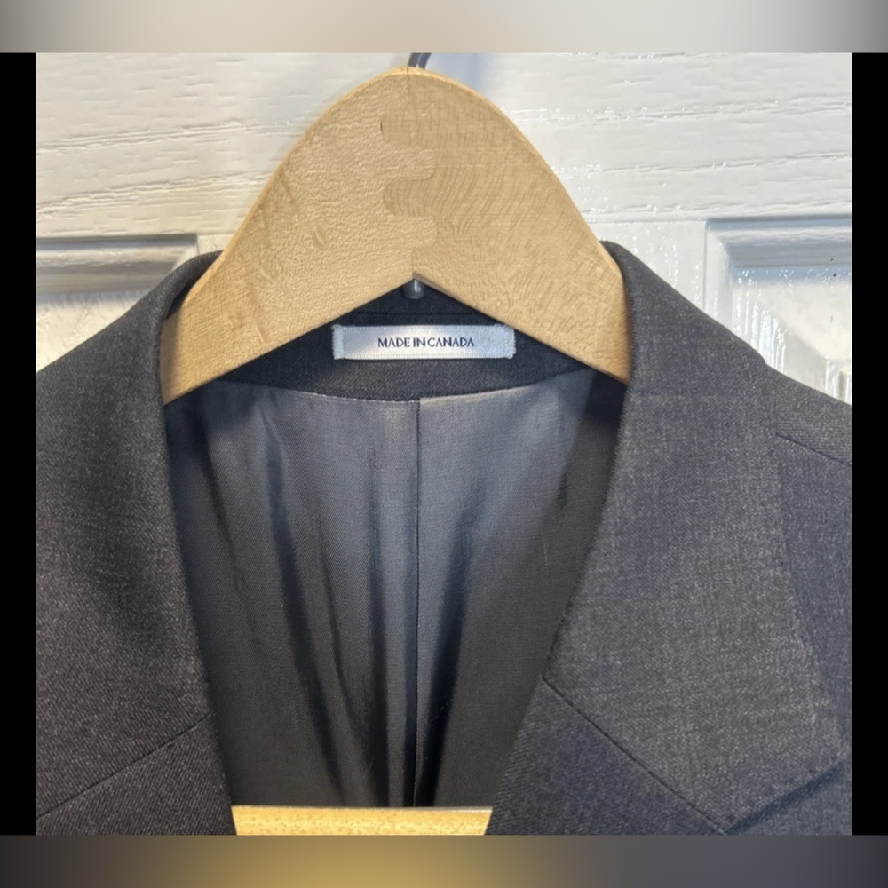 PETER MILLAR Classic Gray Sport Coat Suit Blazer 42R Wool - Picture 3 of 7